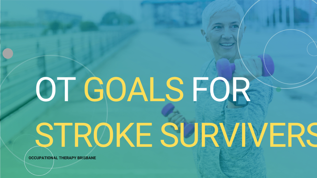 A stroke survivor walking with weights in hands