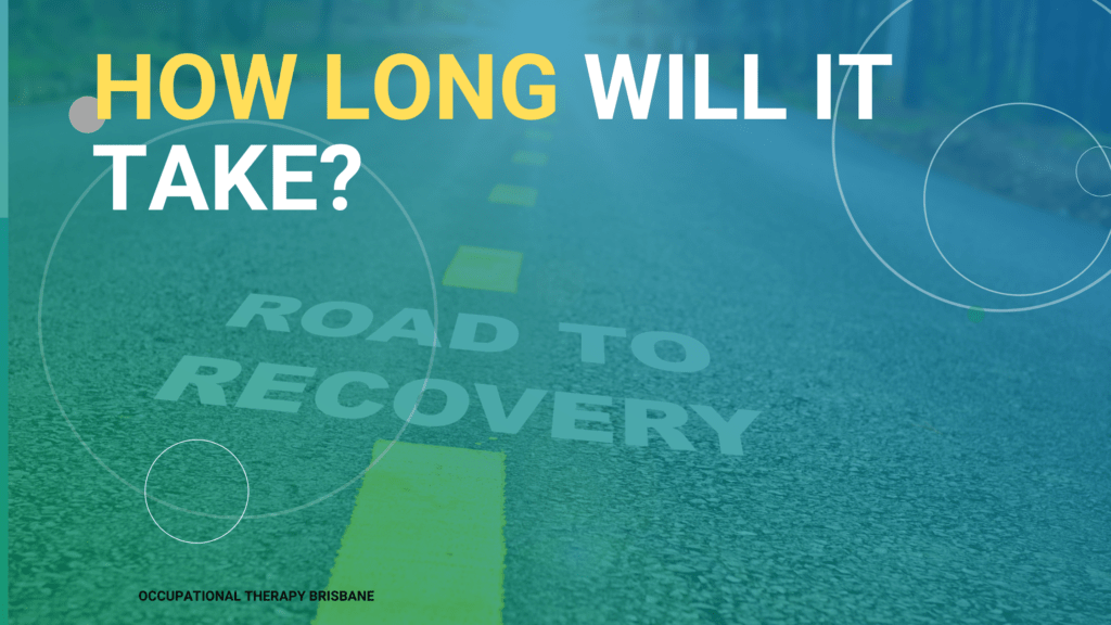 An image of a road with the words road to recovery on it. 