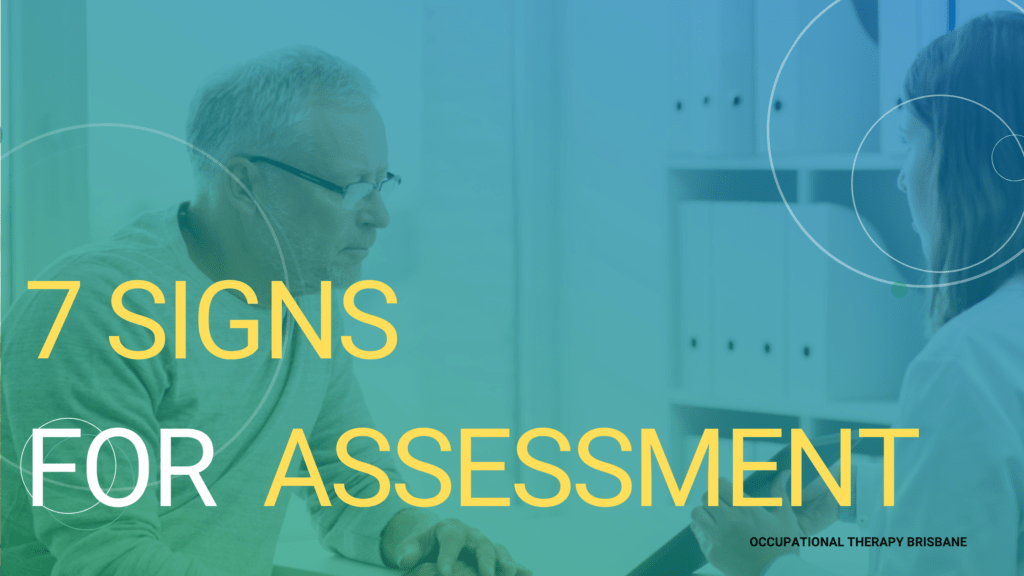 Older man getting an in clinic assessment