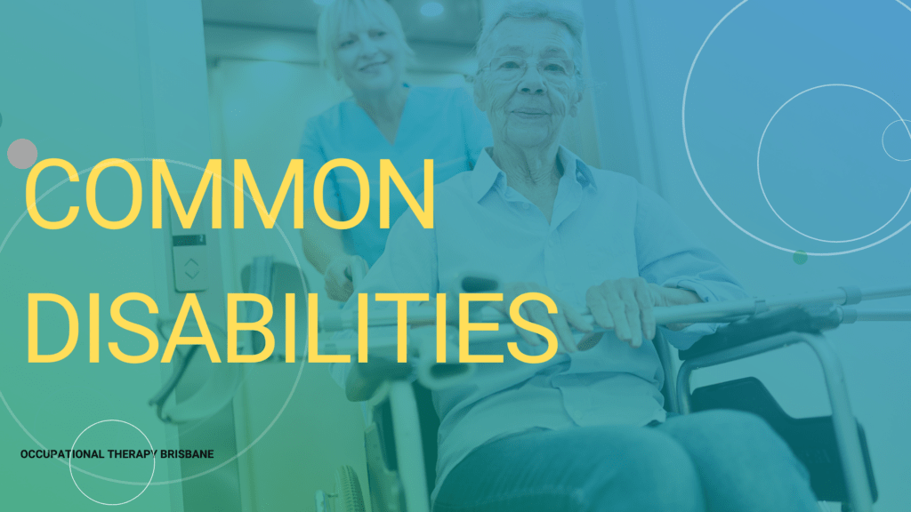 An older lady in a wheelchair with an Occupational Therapist Pushing her 